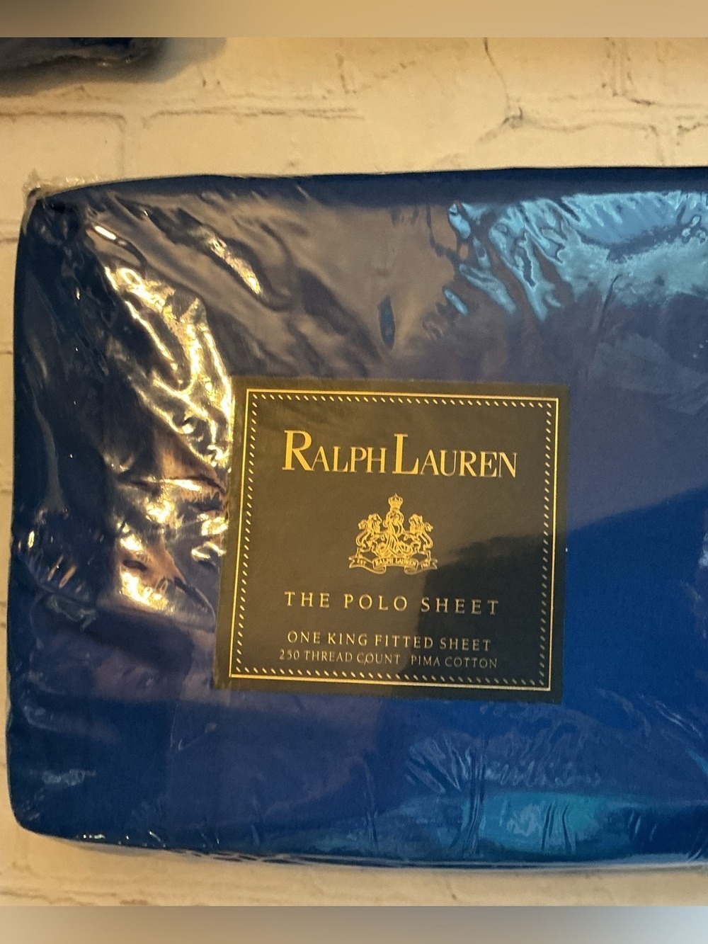 ✨Ralph Lauren Polo King Fitted Sheet NWT Cadet Blue